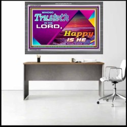 TRUST IN THE LORD   Framed Bedroom Wall Decoration   (GWANCHOR7920)   "33x25"