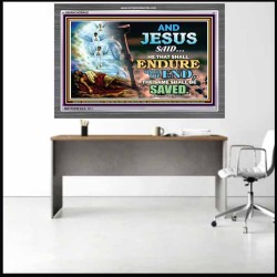 YE SHALL BE SAVED   Unique Bible Verse Framed   (GWANCHOR8421)   