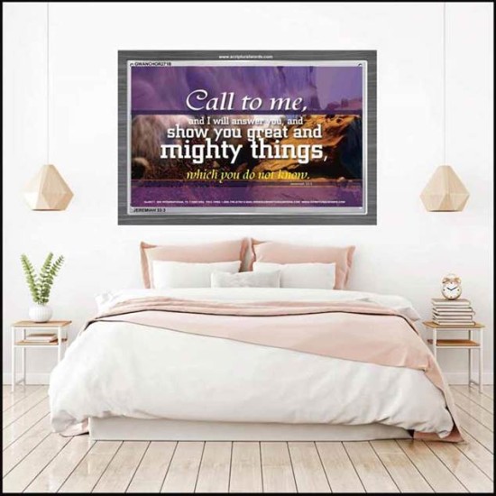 SHEW THEE GREAT AND MIGHTY THINGS   Kitchen Wall Dcor   (GWANCHOR271B)   