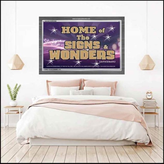 SIGNS AND WONDERS   Framed Bible Verse   (GWANCHOR3536)   