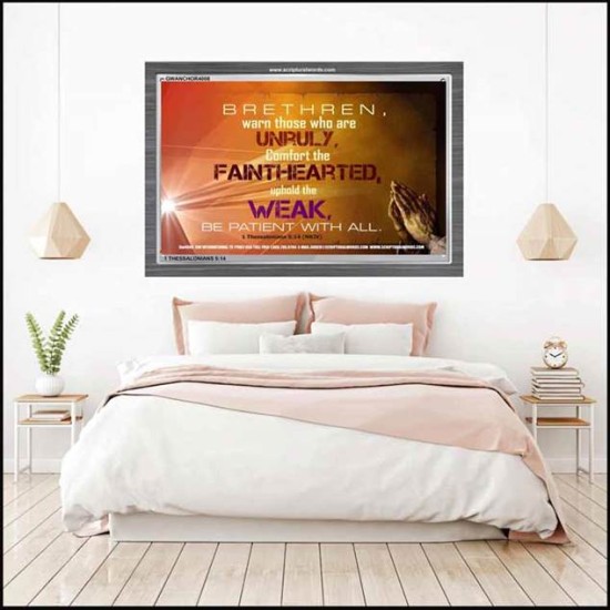 UPHOLD THE WEAK   Inspirational Wall Art Frame   (GWANCHOR4008)   