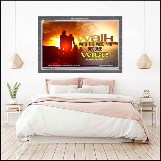 WALK WITH THE WISE   Framed Bible Verses   (GWANCHOR4293)   