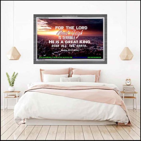 A GREAT KING   Christian Quotes Framed   (GWANCHOR4370)   