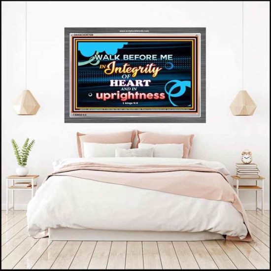 WALK IN INTEGRITY   Unique Bible Verse Frame   (GWANCHOR7559)   