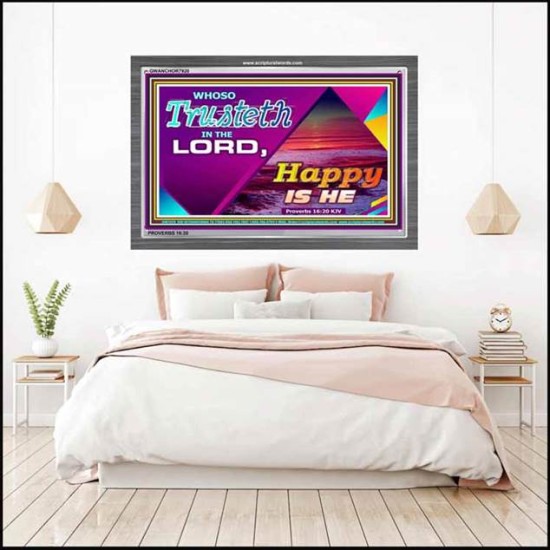 TRUST IN THE LORD   Framed Bedroom Wall Decoration   (GWANCHOR7920)   