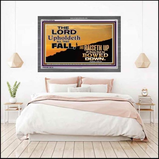 UPHOLDETH ALL THAT FALL   Scripture Wall Art   (GWANCHOR8356)   