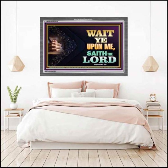 WAIT UPON THE LORD   Bible Scriptures on Forgiveness Acrylic Glass Frame   (GWANCHOR8936)   