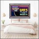 WHAT IS GOD'S PLACE IN YOUR HEART   Large Framed Scripture Wall Art   (GWANCHOR9379)   