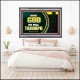 WITH GOD WE WILL TRIUMPH   Large Frame Scriptural Wall Art   (GWANCHOR9382)   