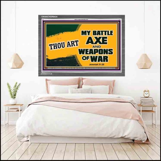 WEAPONS OF WAR   Christian Quotes Framed   (GWANCHOR9434)   