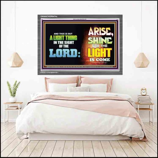 A LIGHT THING   Christian Paintings Frame   (GWANCHOR9474c)   
