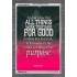 ALL THINGS WORK FOR GOOD TO THEM THAT LOVE GOD   Acrylic Glass framed scripture art   (GWANCHOR1036)   "25x33"