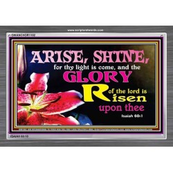 ARISE AND SHINE   Bible Verse Frame   (GWANCHOR1102)   