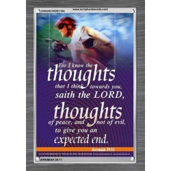 THE THOUGHTS OF PEACE   Inspirational Wall Art Poster   (GWANCHOR1104)   