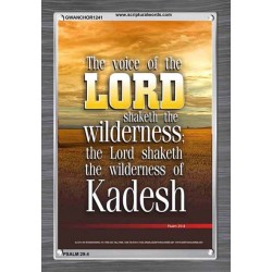 VOICE OF THE LORD IS POWERFUL   Scripture Wall Art   (GWANCHOR1241)   "25x33"