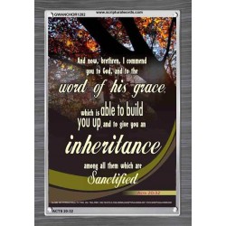 THE WORD OF HIS GRACE   Frame Bible Verse   (GWANCHOR1282)   