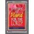 NOTHING IS TOO HARD FOR THE LORD   Bible Verse Acrylic Glass Frame   (GWANCHOR162)   "25x33"