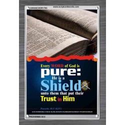 TRUST IN HIM   Scripture Art Frame   (GWANCHOR1763)   "25x33"