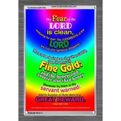 THERE IS A GREAT REWARD   Bible Verses  Picture Frame Gift   (GWANCHOR1916)   
