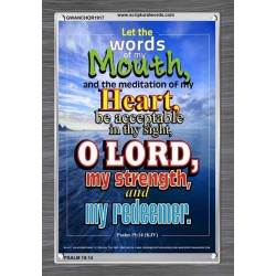 THE WORDS OF MY MOUTH   Bible Verse Frame for Home   (GWANCHOR1917)   