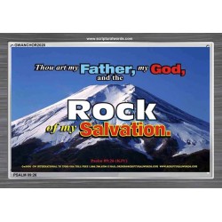 ROCK OF MY SALVATION   Bible Verse Acrylic Glass Frame   (GWANCHOR2020)   
