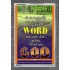 THE WORD WAS GOD   Inspirational Wall Art Wooden Frame   (GWANCHOR252)   "25x33"