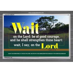 WAIT ON THE LORD   Contemporary Wall Decor   (GWANCHOR270)   "33x25"