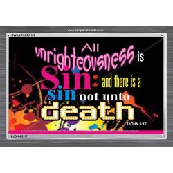 UNRIGHTEOUSNESS IS SIN   Modern Art   (GWANCHOR3100)   "33x25"