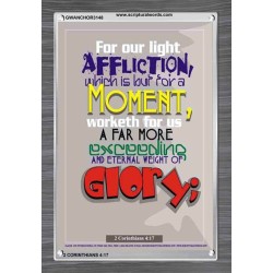 AFFLICTION WHICH IS BUT FOR A MOMENT   Inspirational Wall Art Frame   (GWANCHOR3148)   