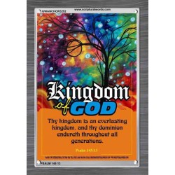 AN EVERLASTING KINGDOM   Framed Bible Verse   (GWANCHOR3252)   