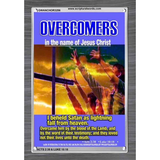WORD OF THEIR TESTIMONY   Contemporary Christian Poster   (GWANCHOR3256)   