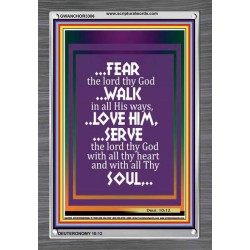 WALK IN ALL HIS WAYS   Scripture Art Prints   (GWANCHOR3306)   "25x33"