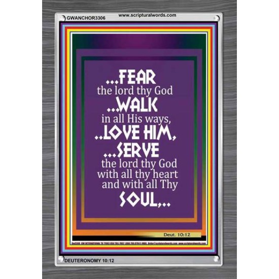 WALK IN ALL HIS WAYS   Scripture Art Prints   (GWANCHOR3306)   