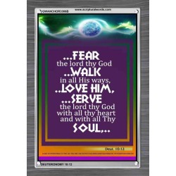 WITH ALL THY HEART   Scriptural Portrait Acrylic Glass Frame   (GWANCHOR3306B)   