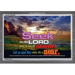 SEEK YE THE LORD   Bible Verse Frame Online   (GWANCHOR3488)   
