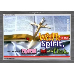 WALK IN THE SPIRIT   Framed Bible Verse   (GWANCHOR3720)   "33x25"