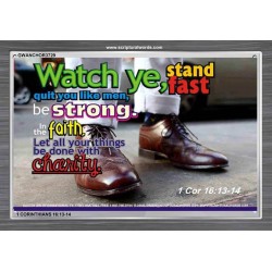 STAND FAST   Inspirational Bible Verses Framed   (GWANCHOR3729)   