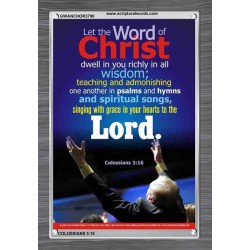 WORD OF CHRIST   Printable Bible Verse to Framed   (GWANCHOR3790)   