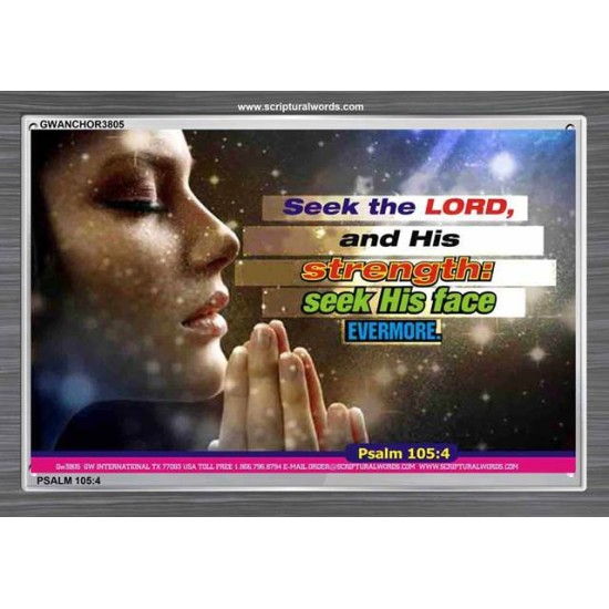 SEEK THE LORD   Frame Scripture    (GWANCHOR3805)   