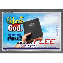 SUBMIT TO GOD   Encouraging Bible Verses Framed   (GWANCHOR3819)   