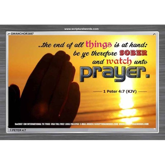 WATCH AND PRAY   Christian Wall Art Poster   (GWANCHOR3887)   