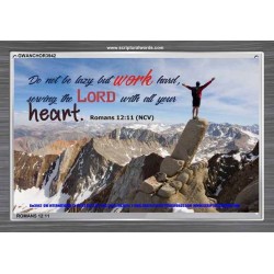 SERVE GOD WITH ALL YOUR HEART   Scripture Art Prints   (GWANCHOR3942)   