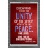 UNITY OF THE SPIRIT   Acrylic Glass Frame Scripture Art   (GWANCHOR3995)   "25x33"