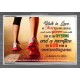 WALK IN LOVE   Christian Paintings Acrylic Glass Frame   (GWANCHOR4034)   