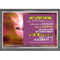 WHAT SHALL WE SAY TO THESE THINGS   Christian Quote Framed   (GWANCHOR4110)   "33x25"