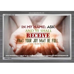 ASK IN MY NAME   Scriptures Wall Art   (GWANCHOR4128)   