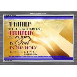 A FATHER TO THE FATHERLESS   Christian Quote Framed   (GWANCHOR4248)   "33x25"