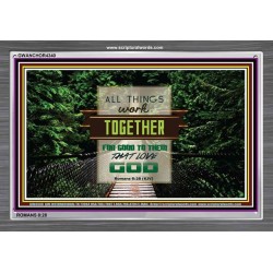 ALL THINGS WORK TOGETHER   Bible Verse Frame Art Prints   (GWANCHOR4340)   