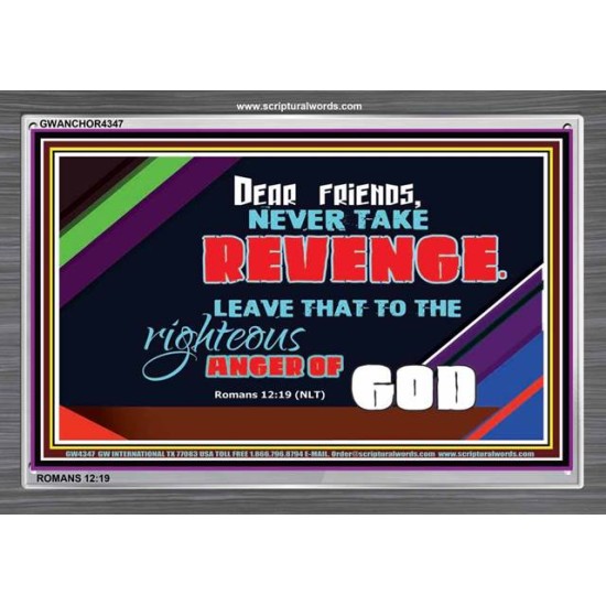 VENGEANCE BELONGS TO GOD   Frame Scriptures Dcor   (GWANCHOR4347)   