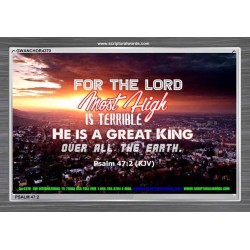 A GREAT KING   Christian Quotes Framed   (GWANCHOR4370)   "33x25"